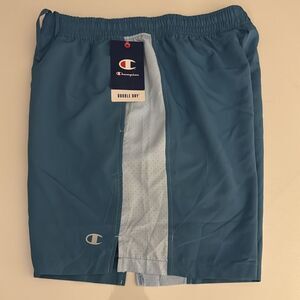 Champion Shorts Mens Medium Wicking Blue